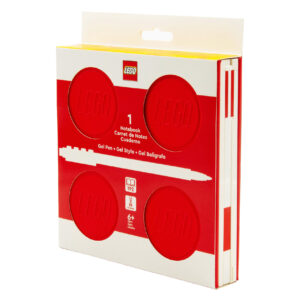 LEGO® Kilitli Defter ve Jel Kalem Seti – Kare Seri – 53564 Kırmızı