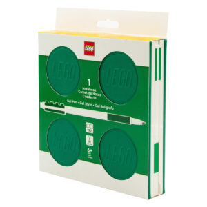 LEGO® Kilitli Defter ve Jel Kalem Seti – Kare Seri – 53566 Yeşil